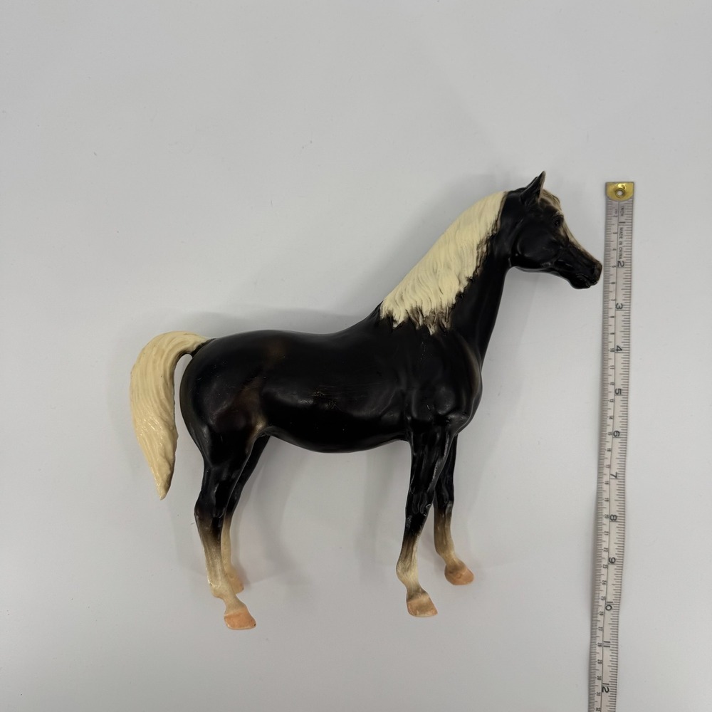 Vtg 70s Breyer Arabian Mare Horse Figurine 12in Traditional Charcoal Dickory USA - Picture 7 of 11